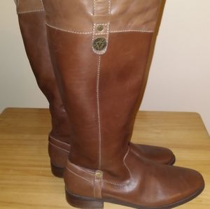Women's Anne Klein Leather Boots sz 9M